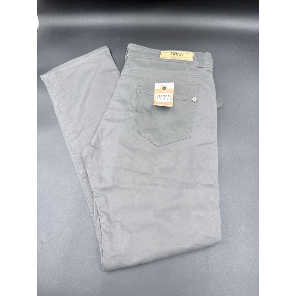 NWT Men's Vertical Sports Charcoal  Twill  Pocket Pants SIZES 38/32
